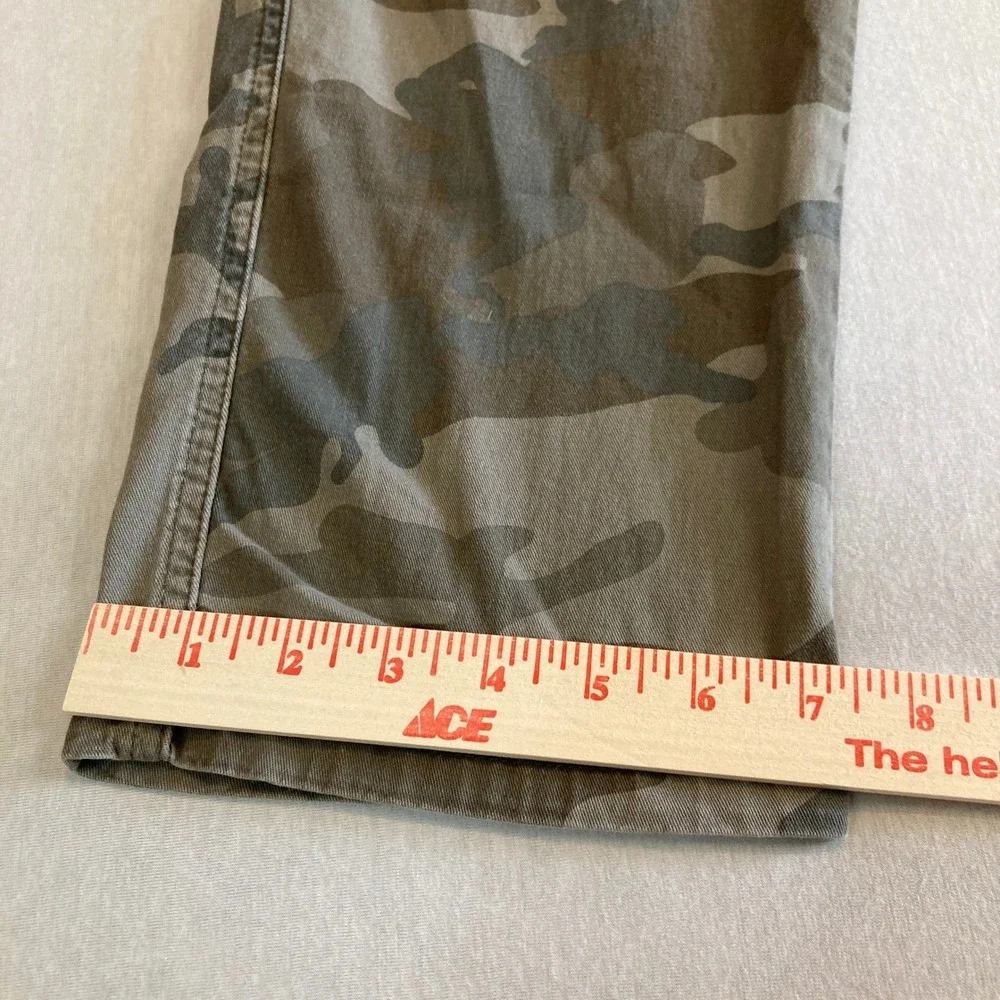 Wrangler Cargo Pants Mens 38x30 (Fits‎ 38x28) Camo Green Brown Utility Tapered